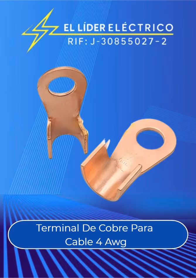 Terminal De Cobre Para Cable 4 Awg