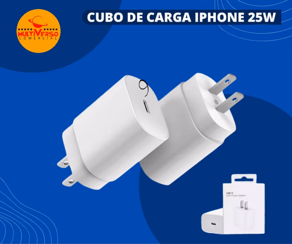 CUBO DE CARGA IPHONE 25W