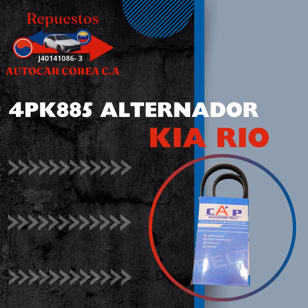 4pk 885 alternador Kia rio 