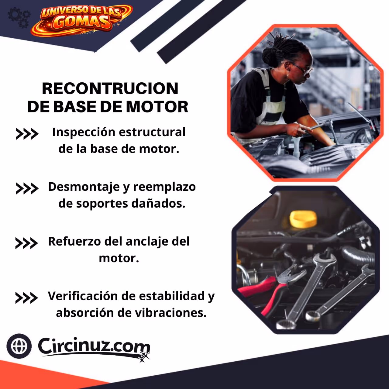 Reconstrucción base de motor 