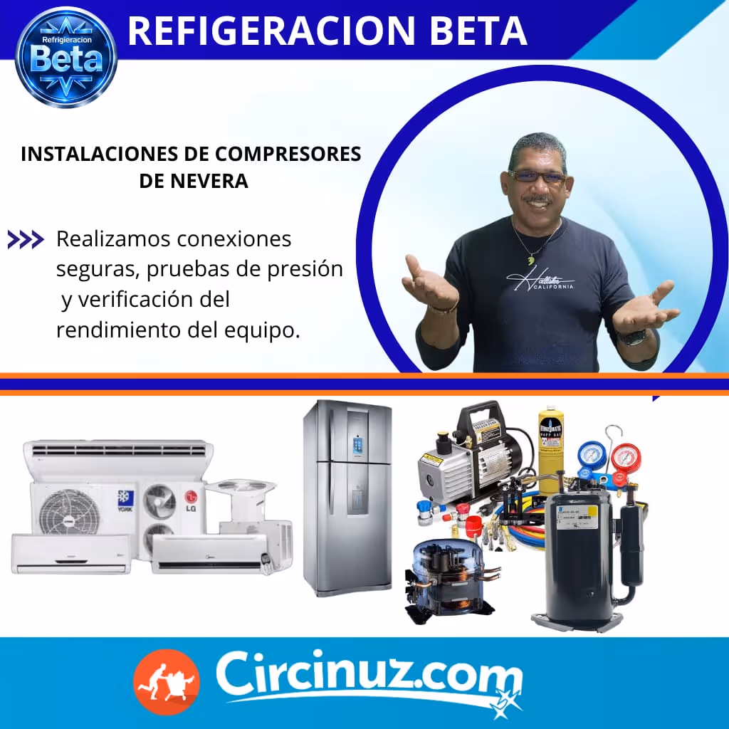 Instalaciónes de compresores de nevera 