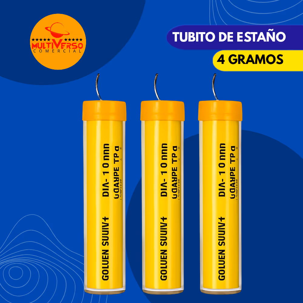 TUBITO DE ESTAÑO DE 4 GRAMOS
