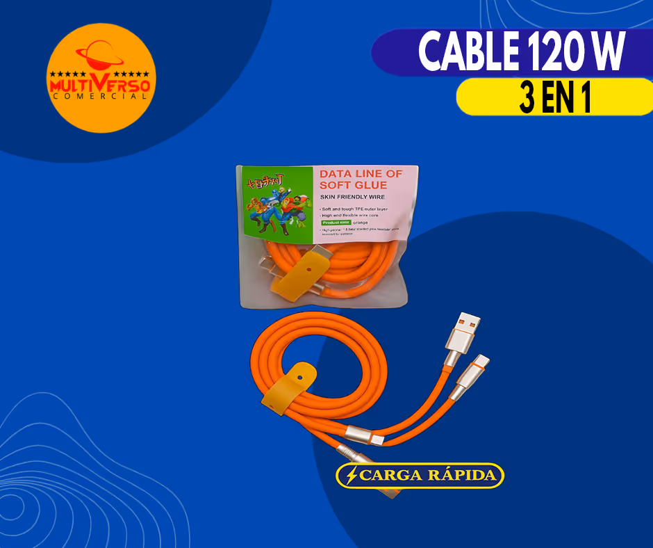 CABLE 120W 3 EN 1