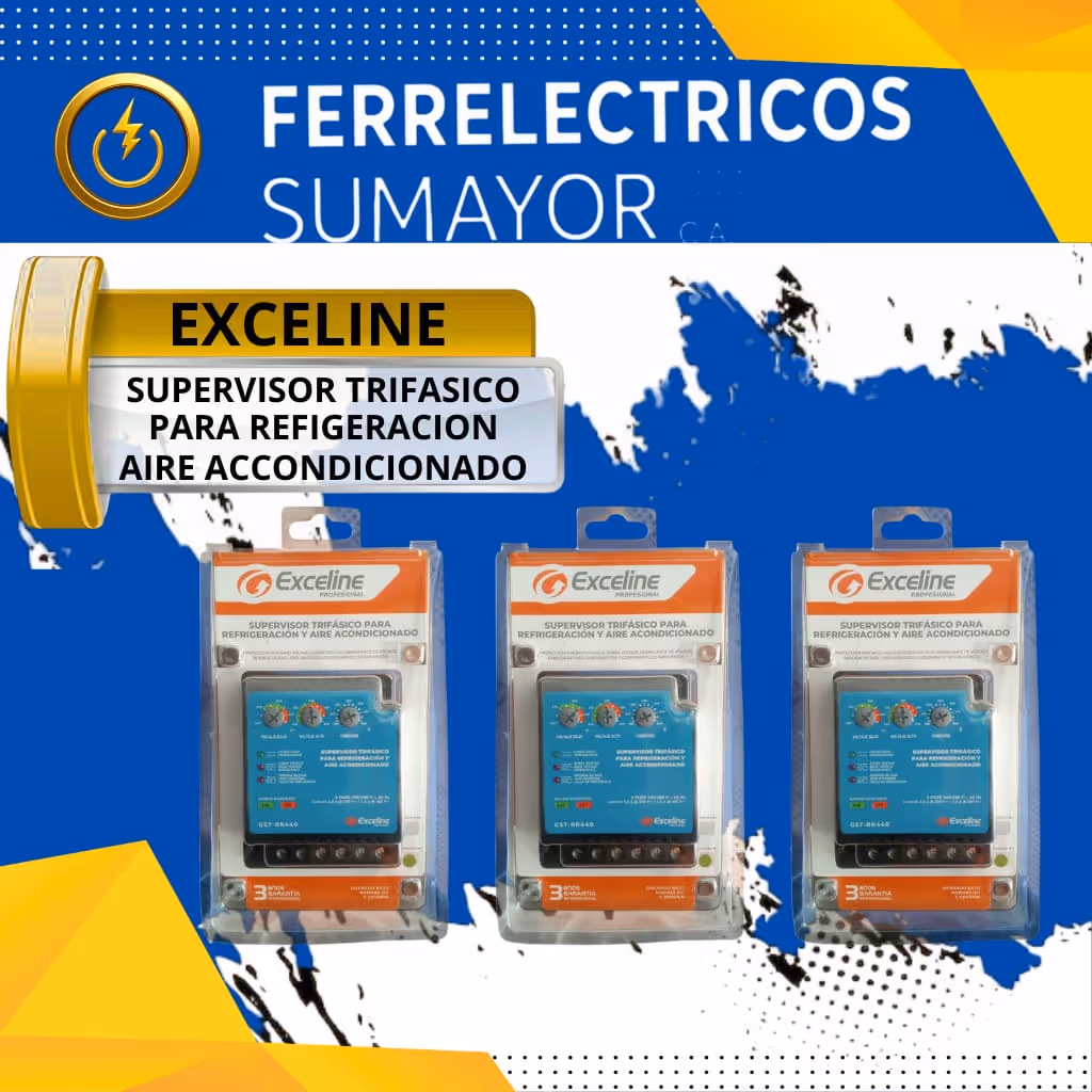 Exceline supervisor trifásico para refrigeración aire refrigeración acondicionado 