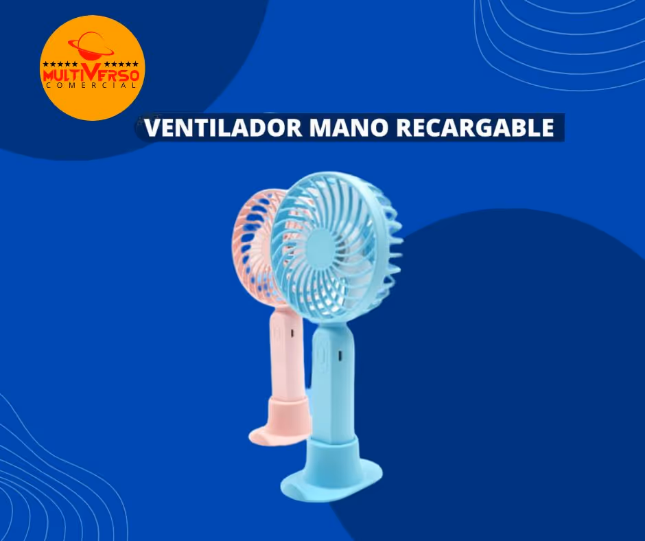 VENTILADOR MANO RECARGABLE 