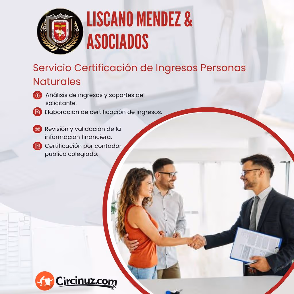 Servicio Certificación de Ingresos Personas Naturales 