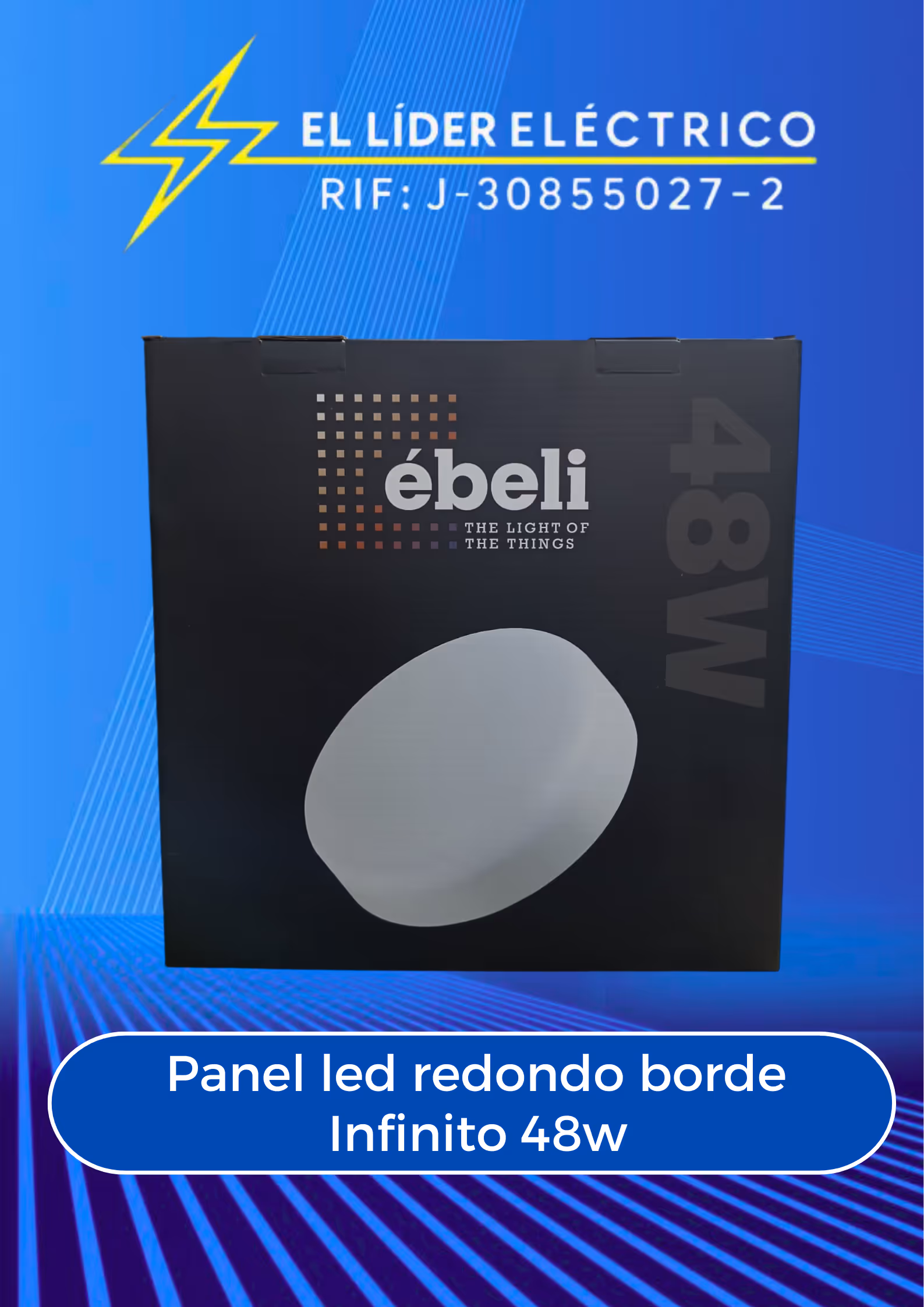 PANEL LED REDONDO BORDE INFINITO 48W Superficial