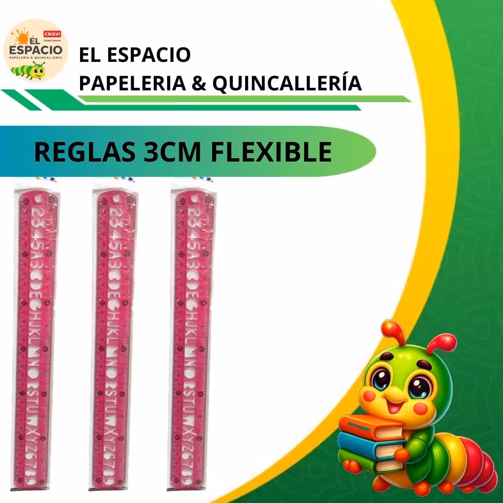 Reglas 3cm flexible 