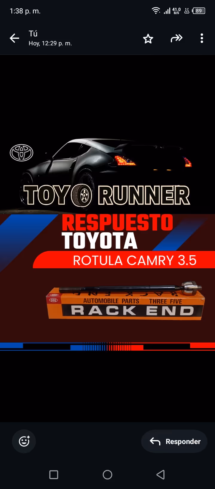 Rotula camry 3.5 555 