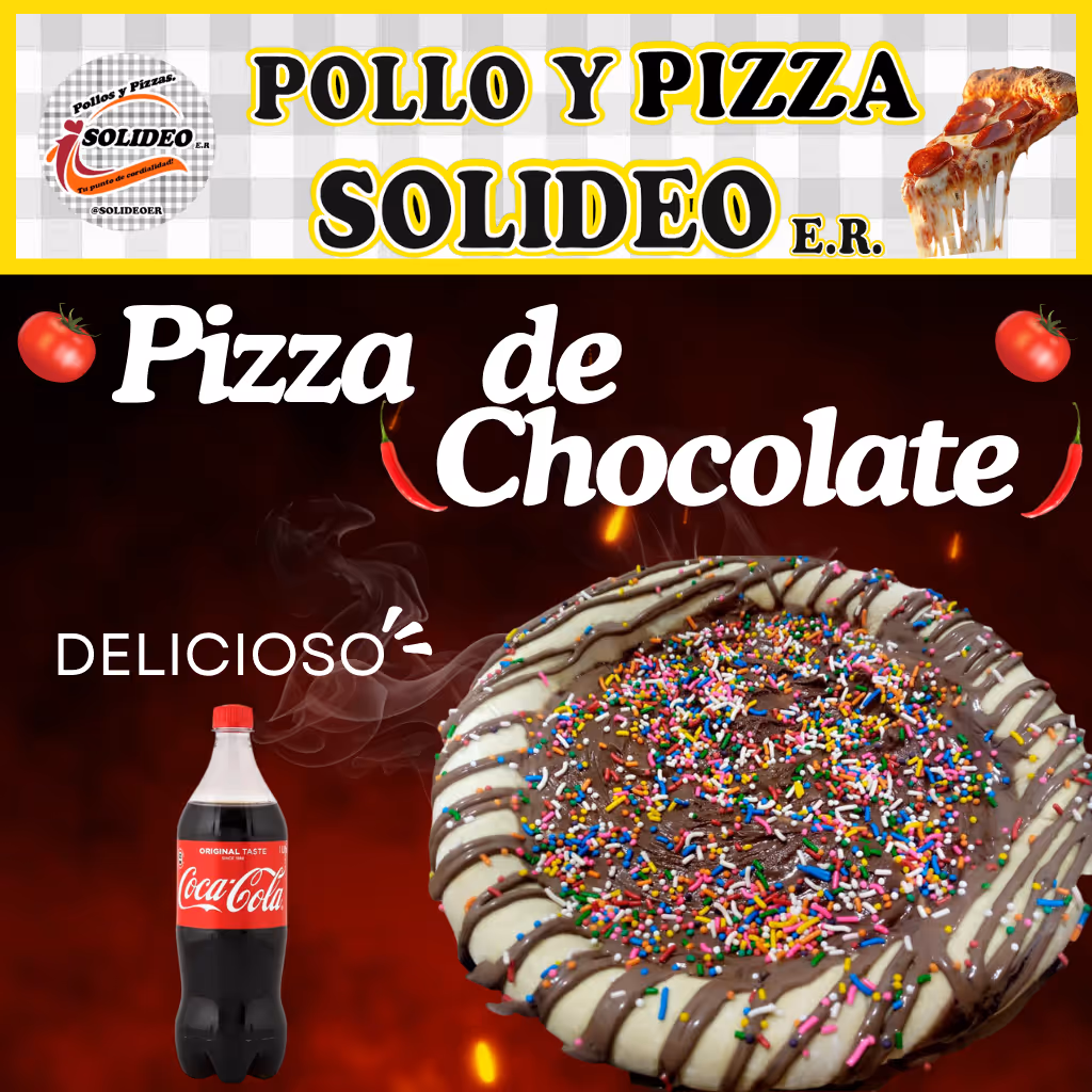 PIZZA DE CHOCOLATE SOLIDEO 