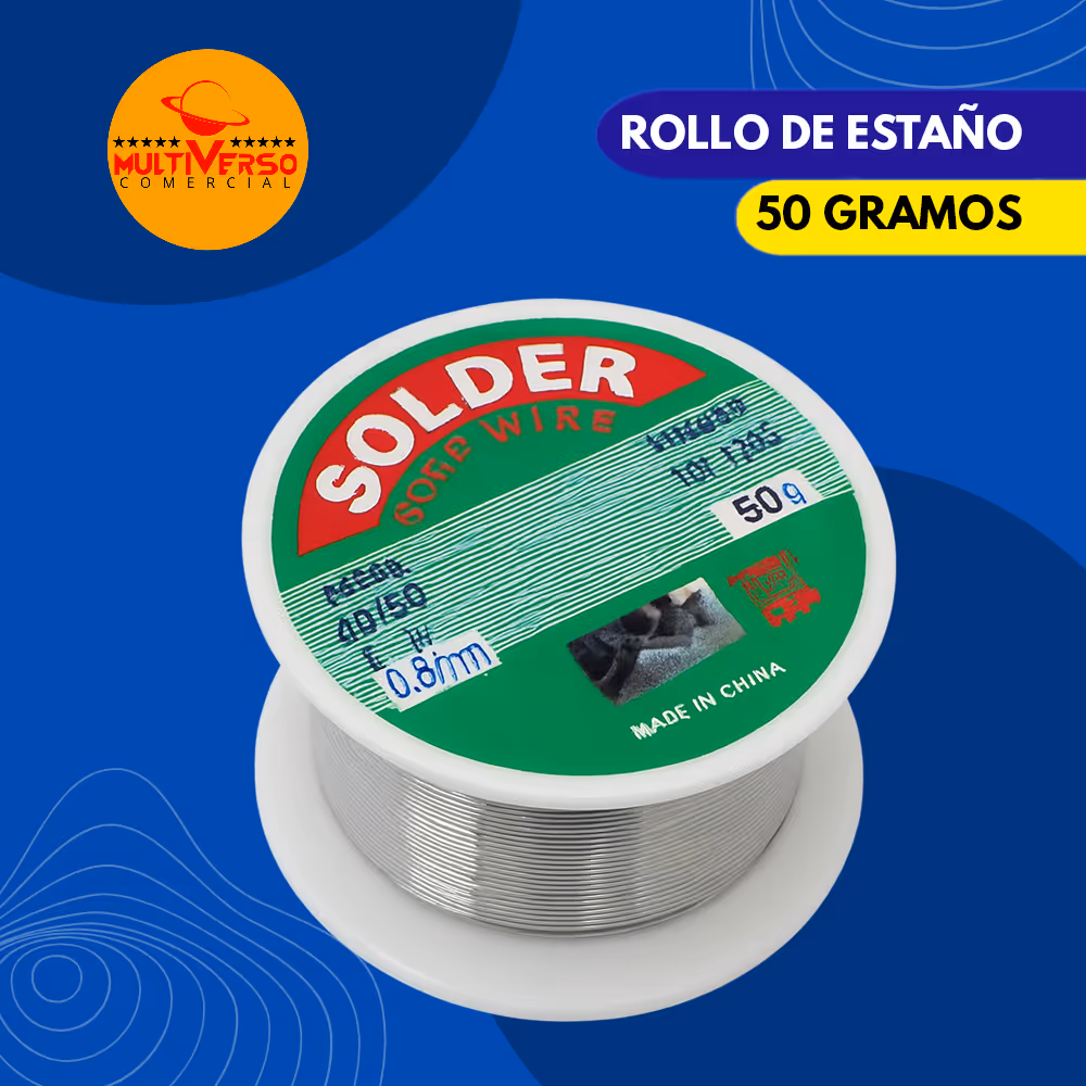 ROLLO DE ESTAÑO DE 50 GRAMOS