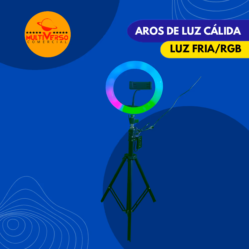 AROS DE LUZ FRIA, CÁLIDA Y RGB
