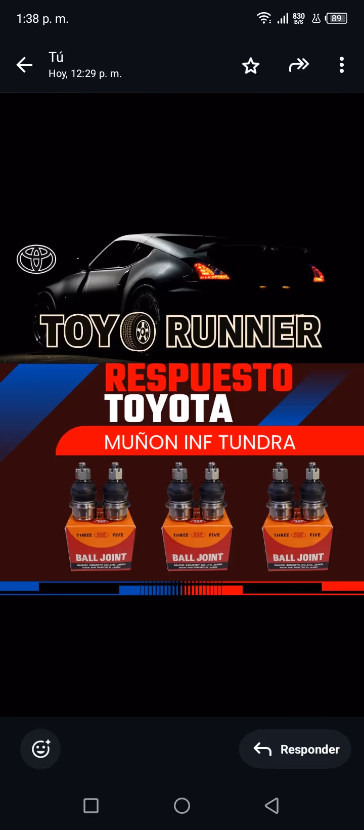 Muñón inf tundra 555