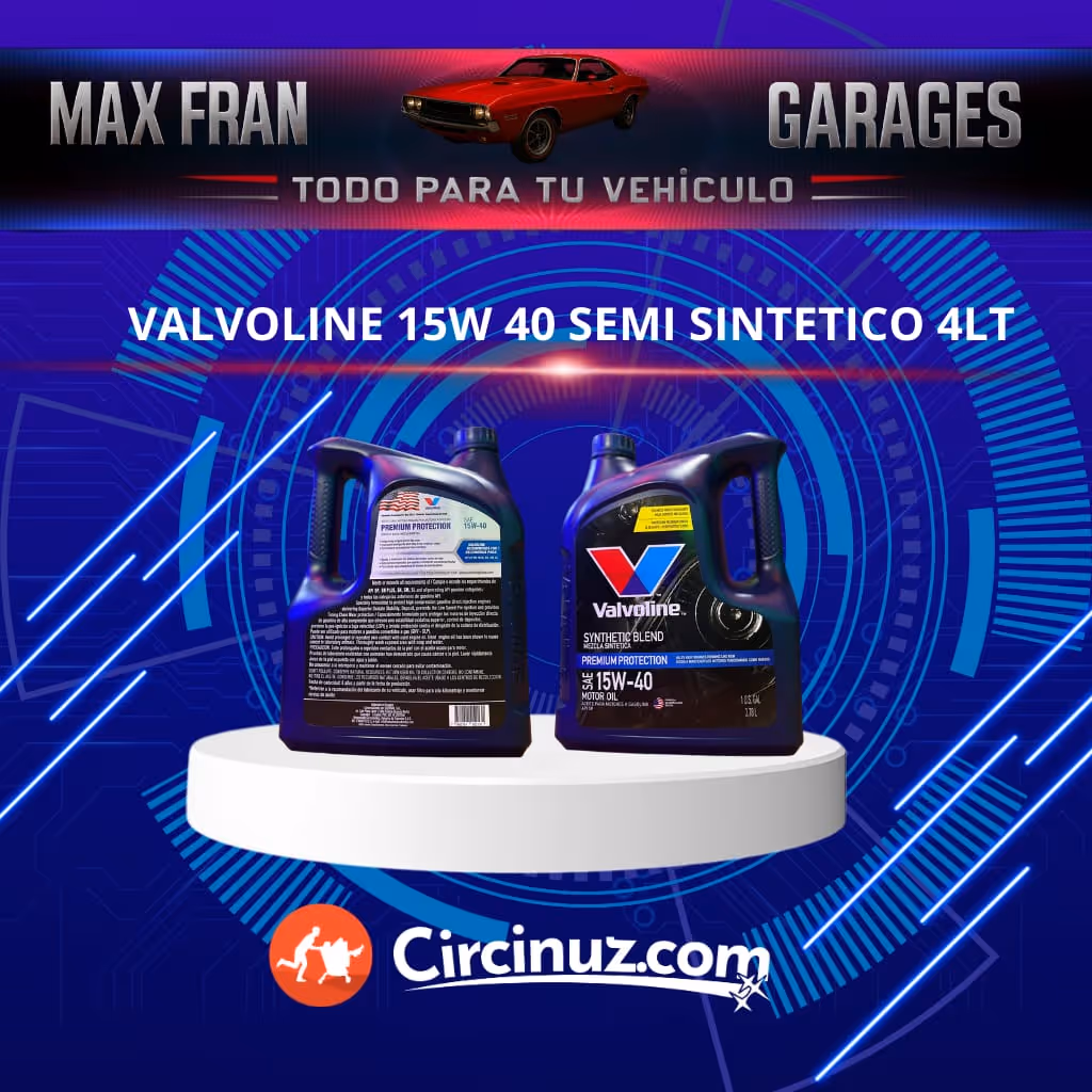 Valvoline 15w 40 semi sintético 4lt 