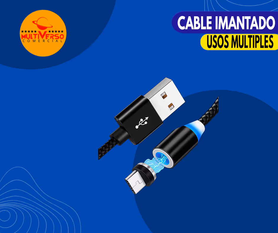 CABLE IMANTADO V8 Y TIPO C