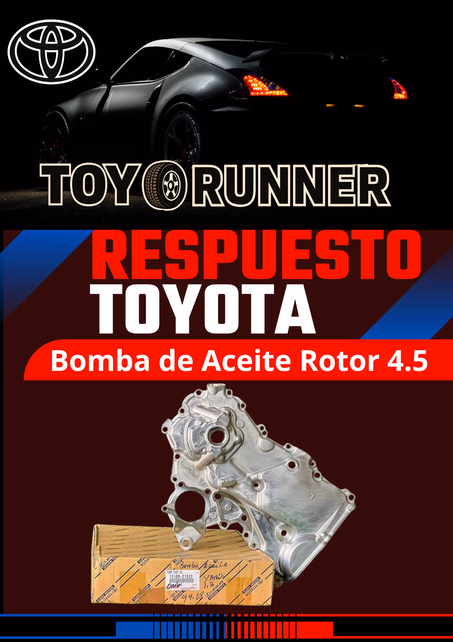 BOMBA DE ACEITE ROTOR PARA MOTOR 4.5