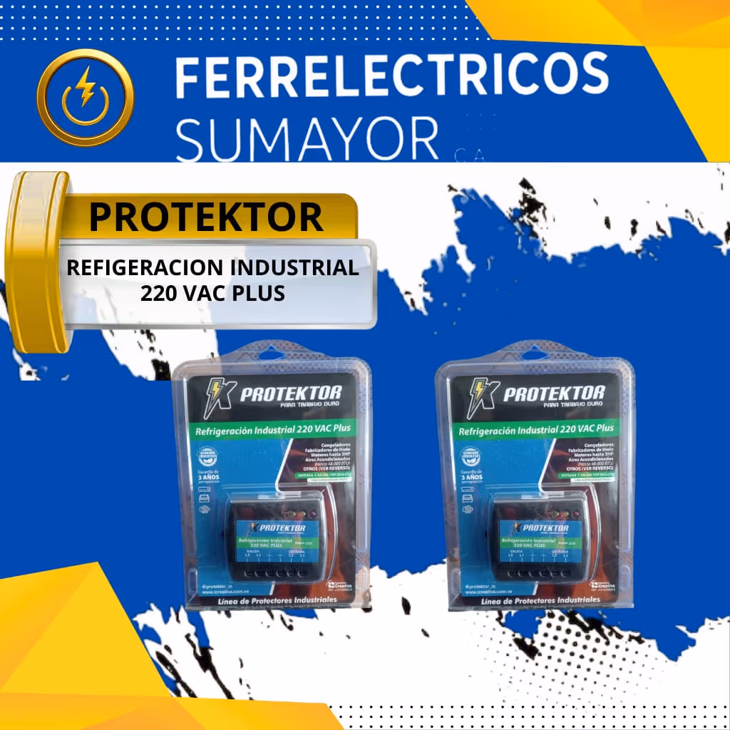 Protector refrigeración industrial 220 vac plus 