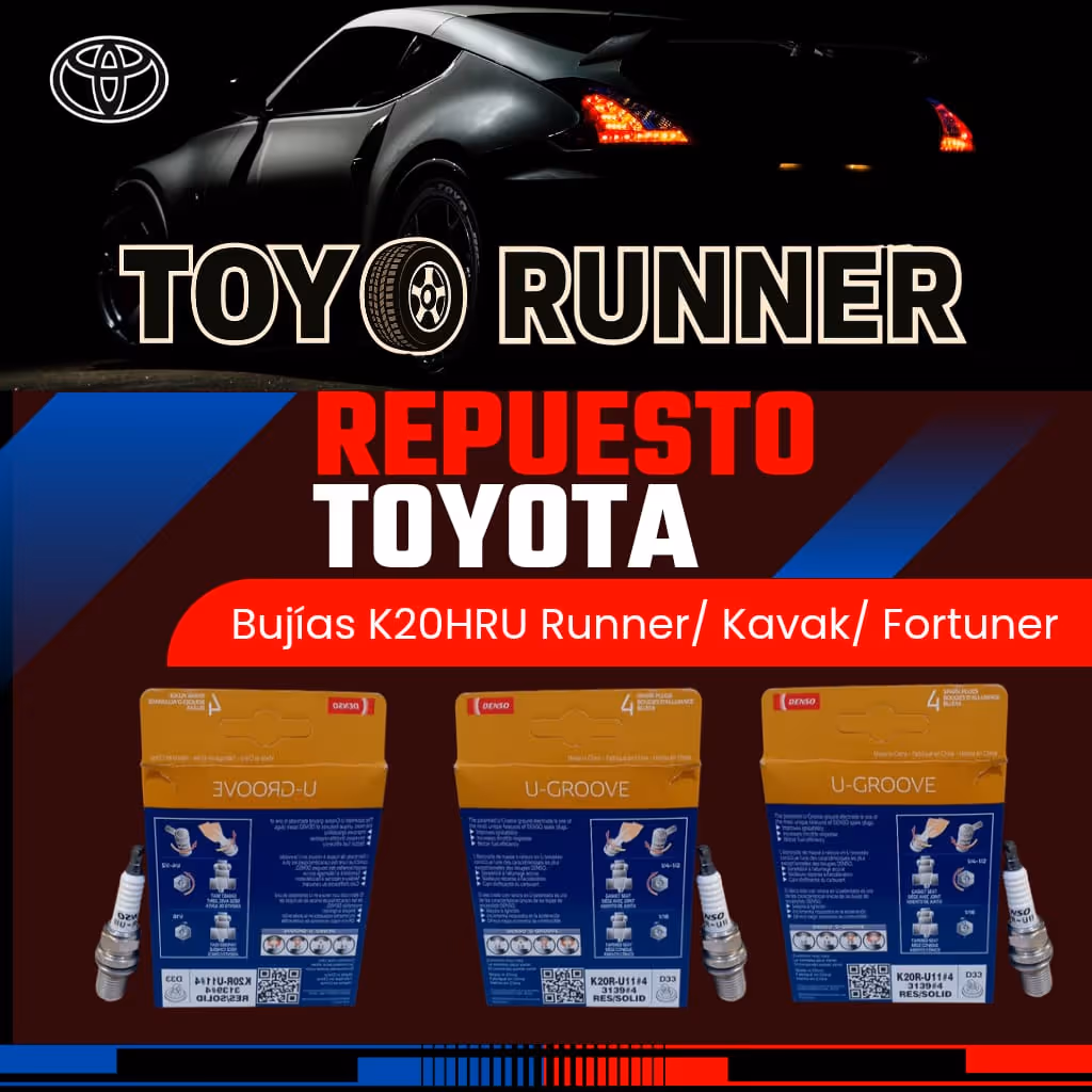 Bujías k20hru runner/karak/fortuner 