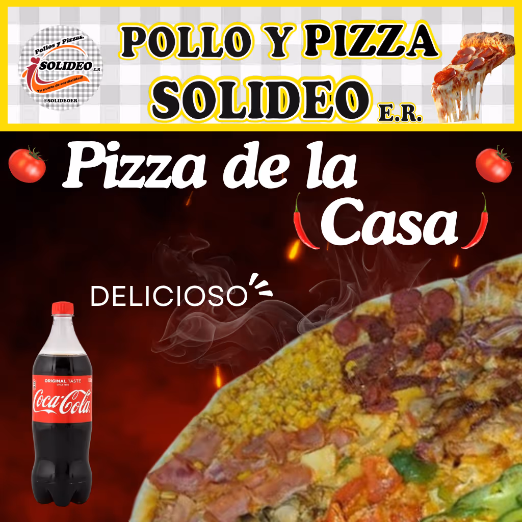 PIZZA DE LA CASA DE SOLIDEO 