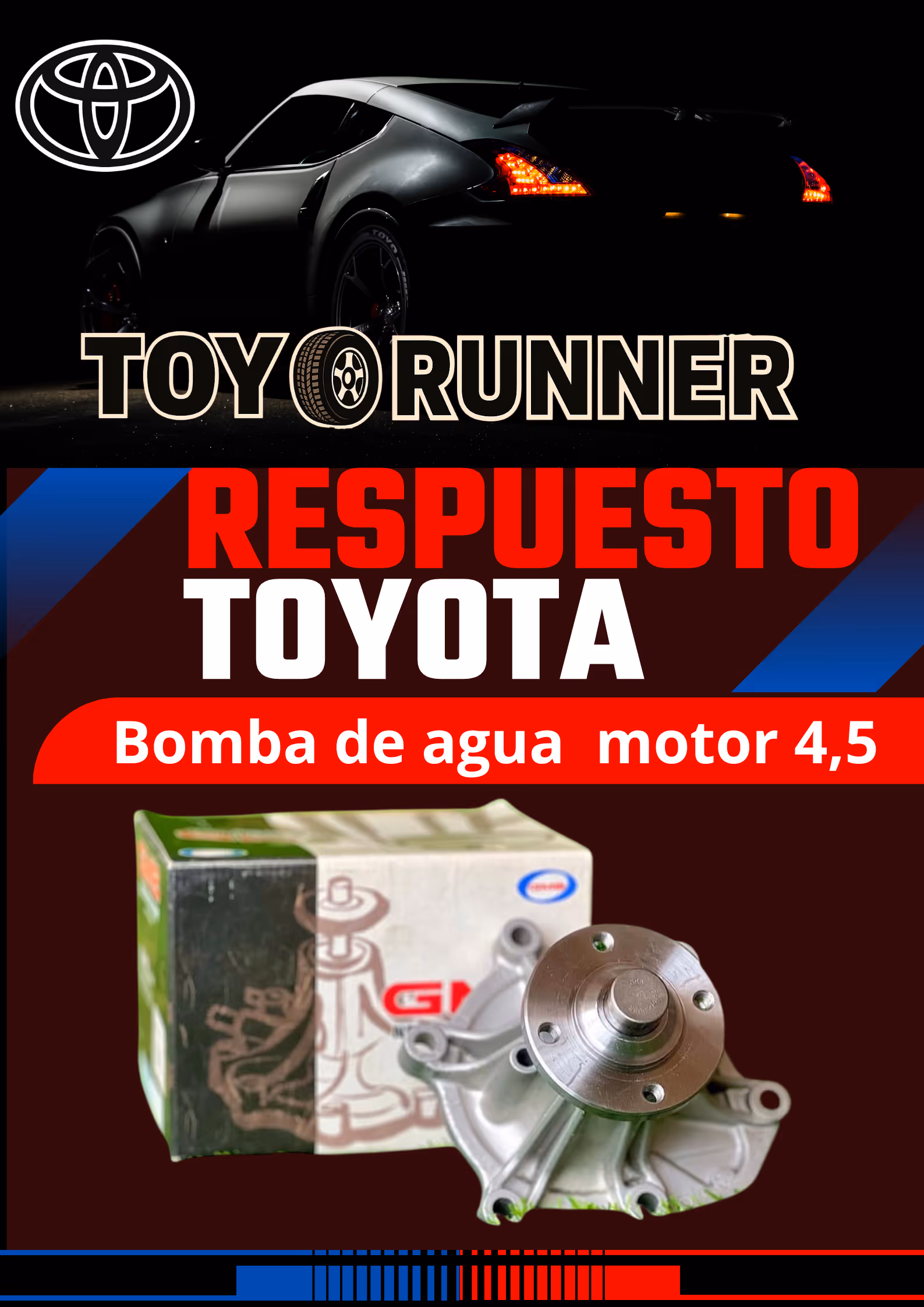 BOMBA DE AGUA PARA MOTOR DE 4.5