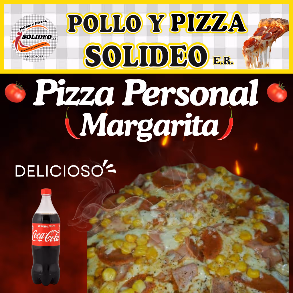 PIZZAS PERSONAL MARGARITA 