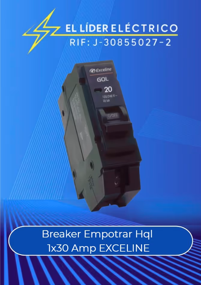 Breaker 1x30 Amp Empotrar Hql EXCELINE 
