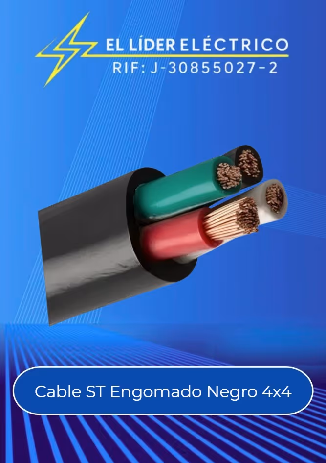 Cable ST Engomado Negro 4x4