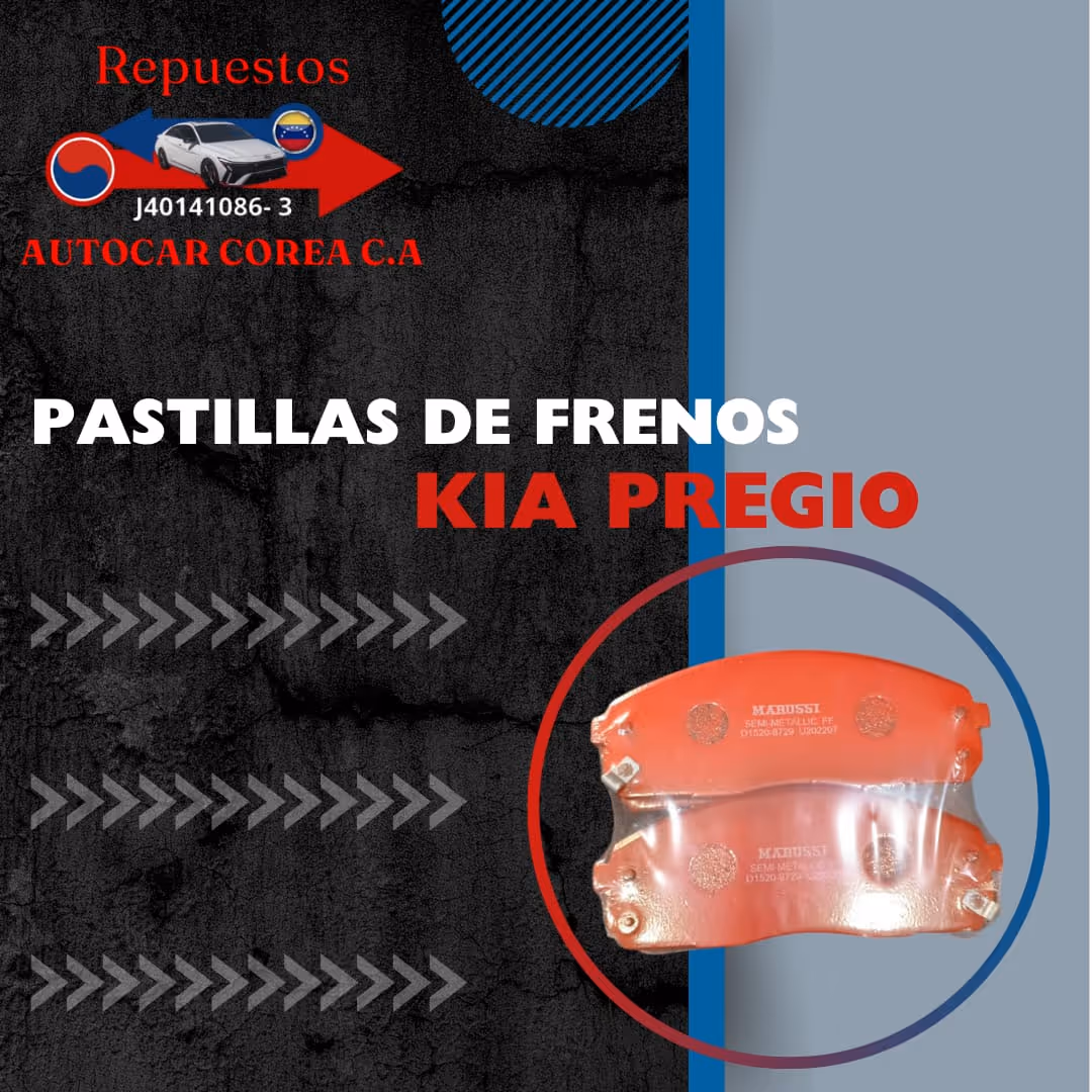 Pastillas de frenos Kia pregio 