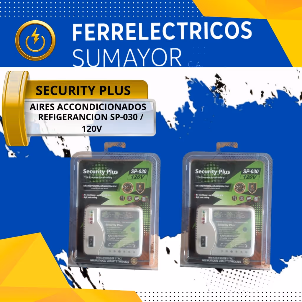 Security plus aires acondicionados refrigeración sp-030/120v