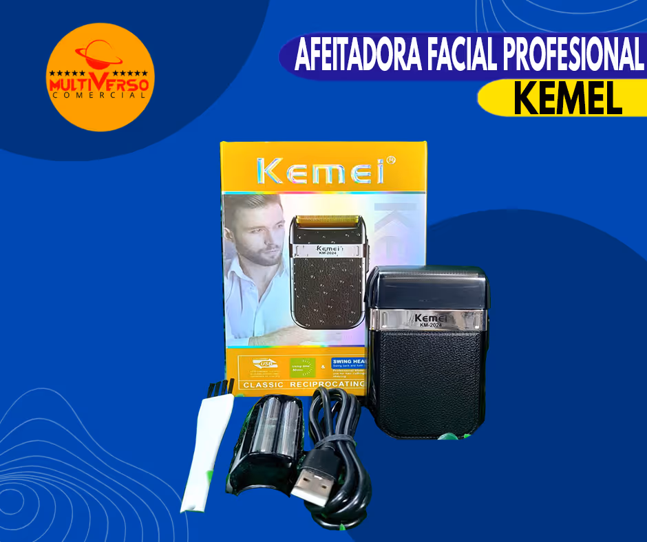 AFEITADORA FACIAL PROFESIONAL KEMEI