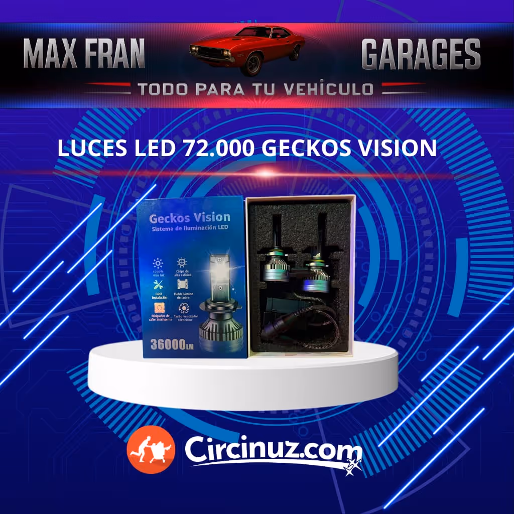 Luces led 72.000 geckos visión 