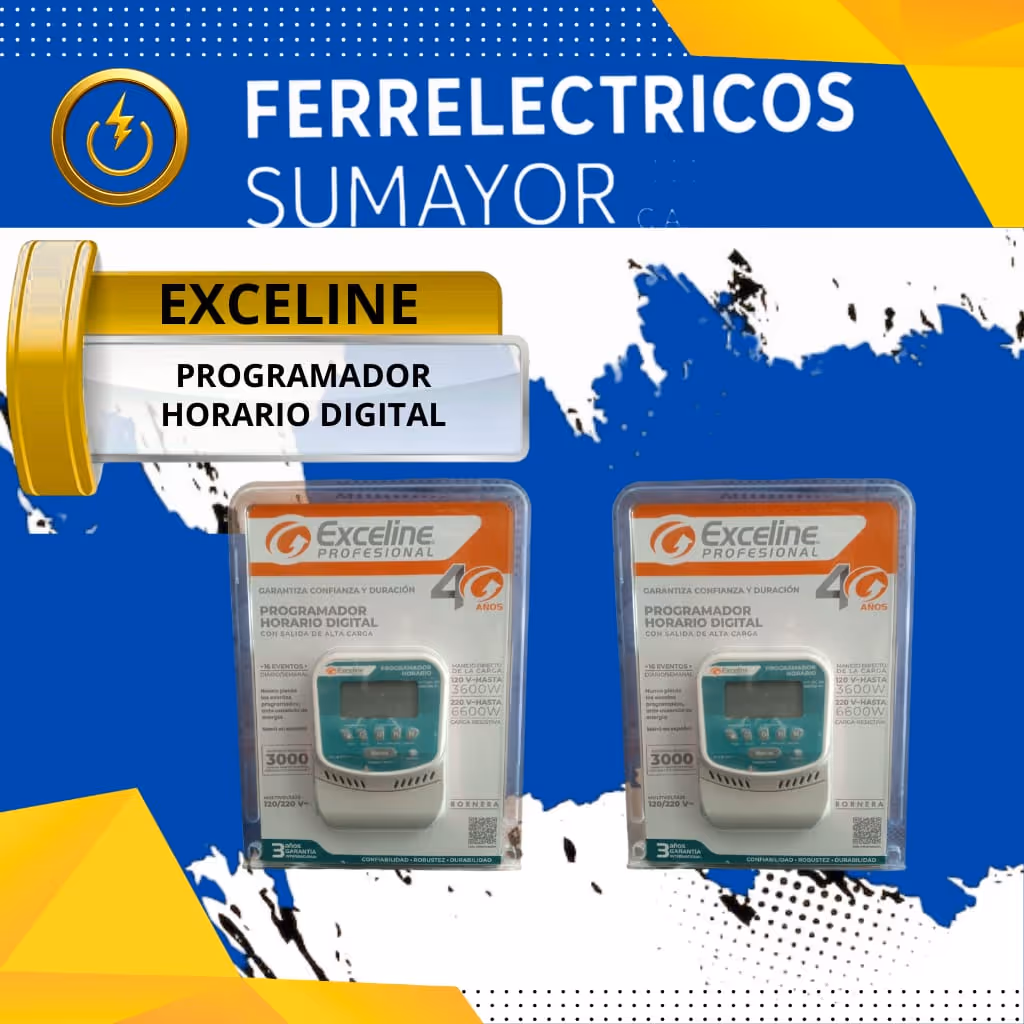 Exceline programador horario digital 