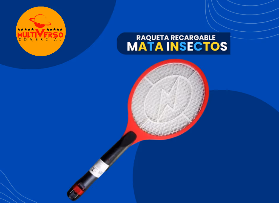 RAQUETA RECARGABLE MATA INSECTO Y ZANCUDO 