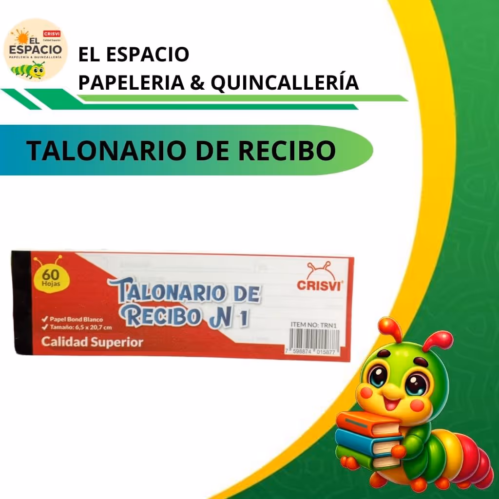 Talonario de recibo n1