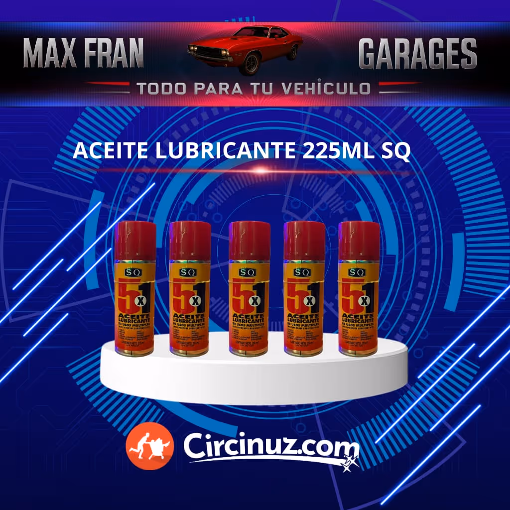 Aceite lubricante 225ml sq