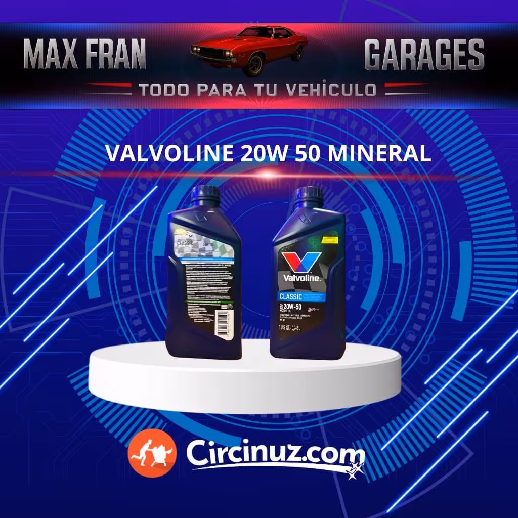 Valvoline 20w 50 mineral 