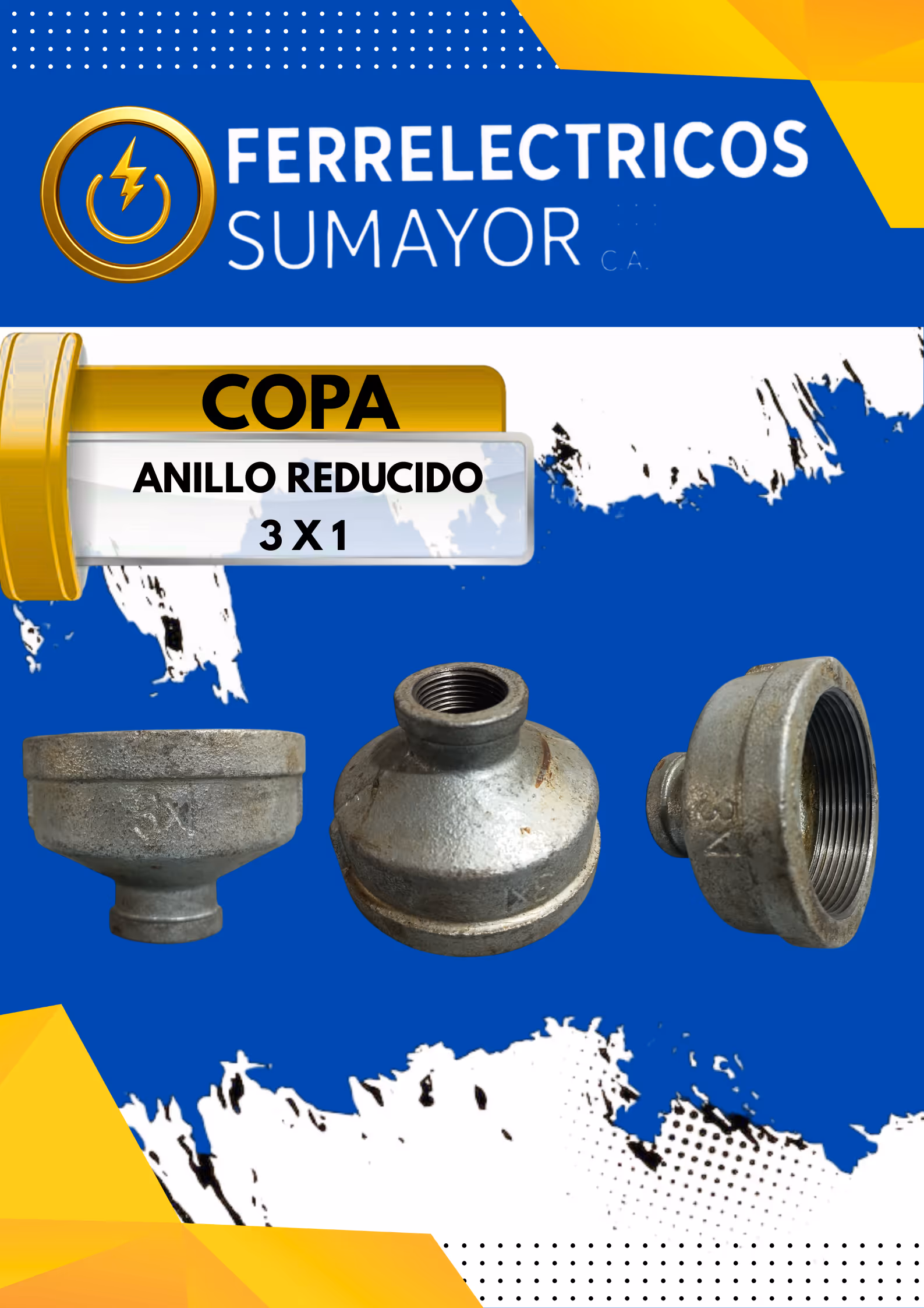 COPA DE ANILLO REDUCIDO 3 X 1 
