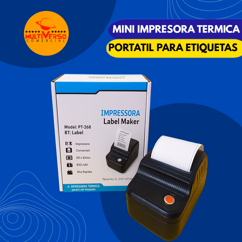 MINI IMPRESORA TERMICA PARA ETIQUETAS PORTATIL