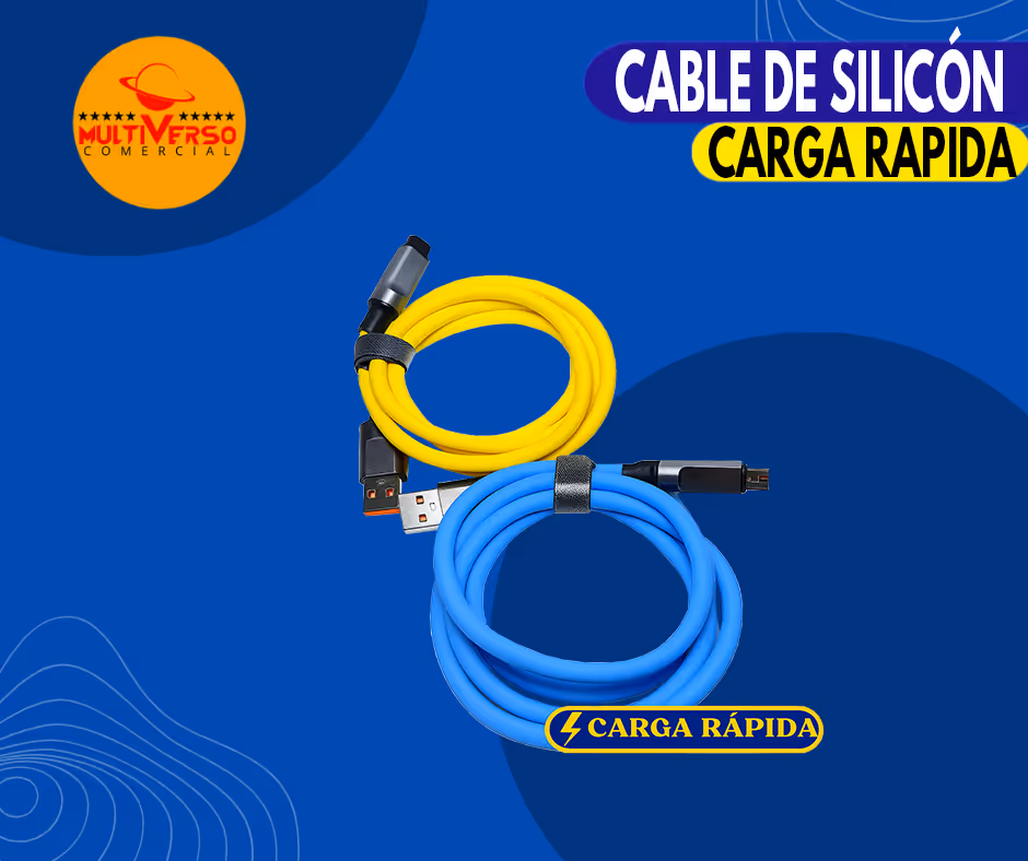 CABLE CARGADOR DE SILICON 