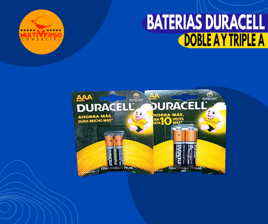 BATERIAS DURACELL AA Y AAA, CAJA DE 12 PARES