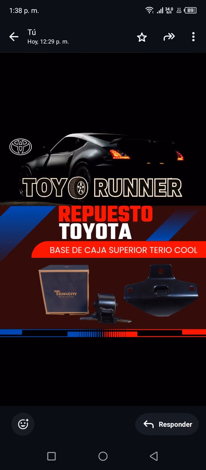 Base de caja superior terio cool Tenacity 