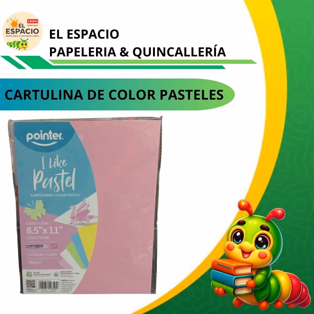 Cartulina de color pasteles 