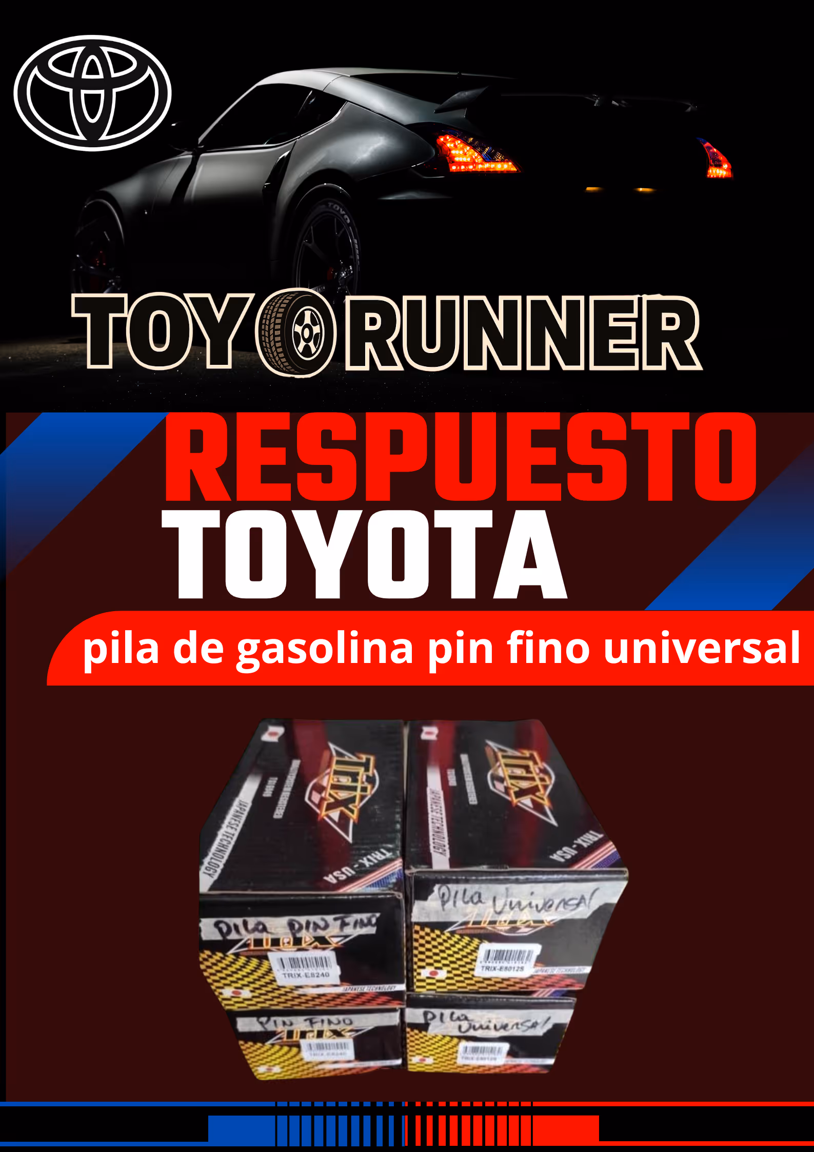 PILA DE GASOLINA PIN FINO UNIVERSAL