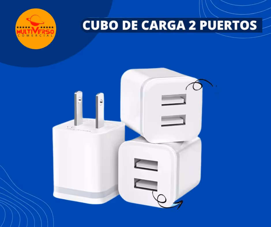 CUBO DE CARGA DE 2 PUERTOS