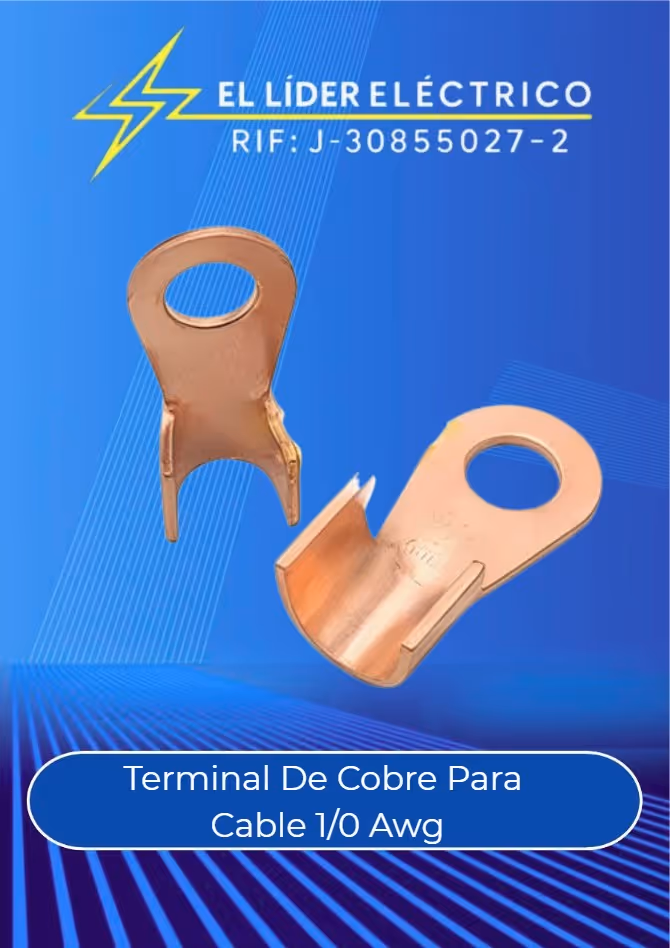 Terminal De Cobre Para Cable 1/0 Awg