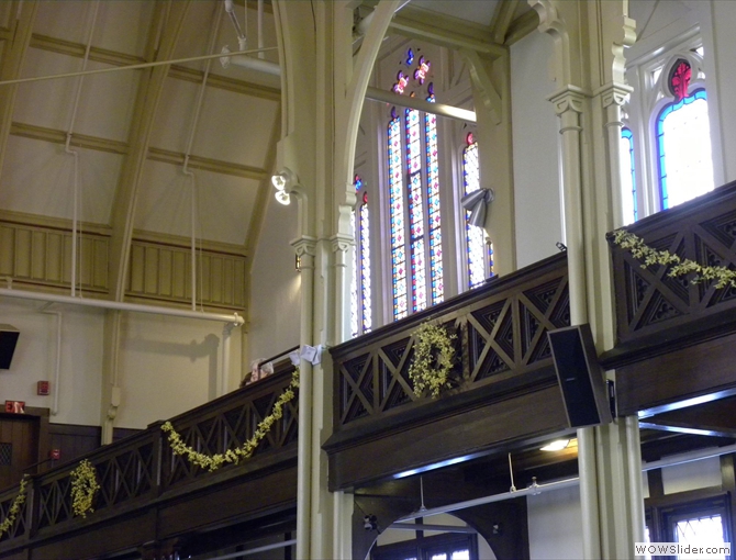 Right balcony of the Congregational Church