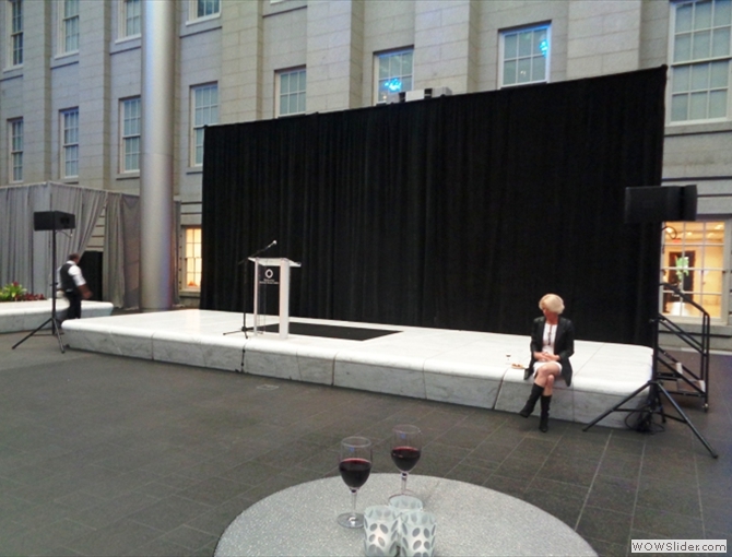 national portrait gallery reception welcoming stage
