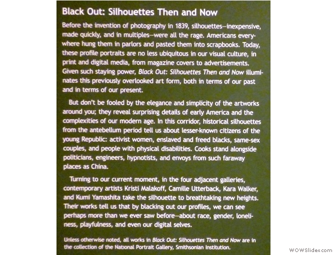 explanation of the black out exhibition