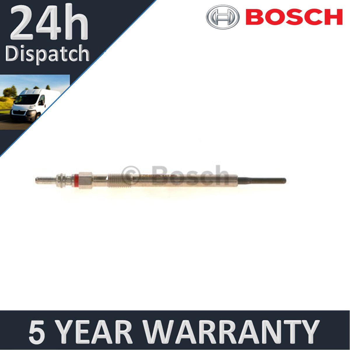 Fits Chrysler Grand Voyager 2007-2024 Dodge Nitro 2006-2011 Bosch Glow Plug - Picture 1 of 10