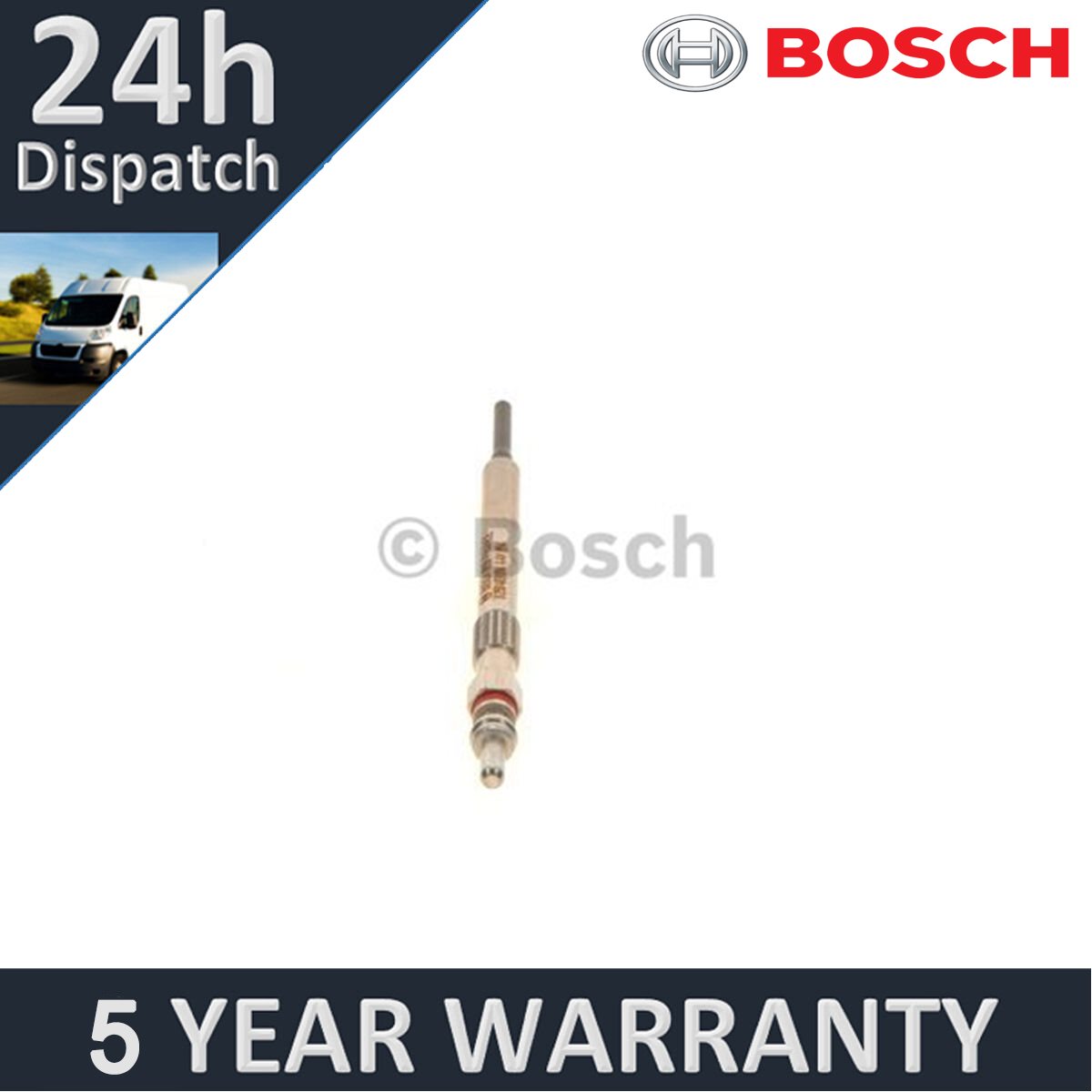 Fits Chrysler Grand Voyager 2007-2024 Dodge Nitro 2006-2011 Bosch Glow Plug - Picture 2 of 10